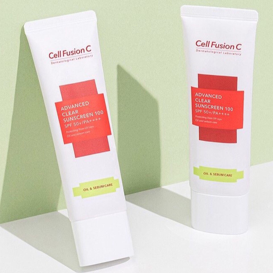 Kem chống nắng Cell Fusion C advanced clear suncreen 100 oil & sebum care 50ml